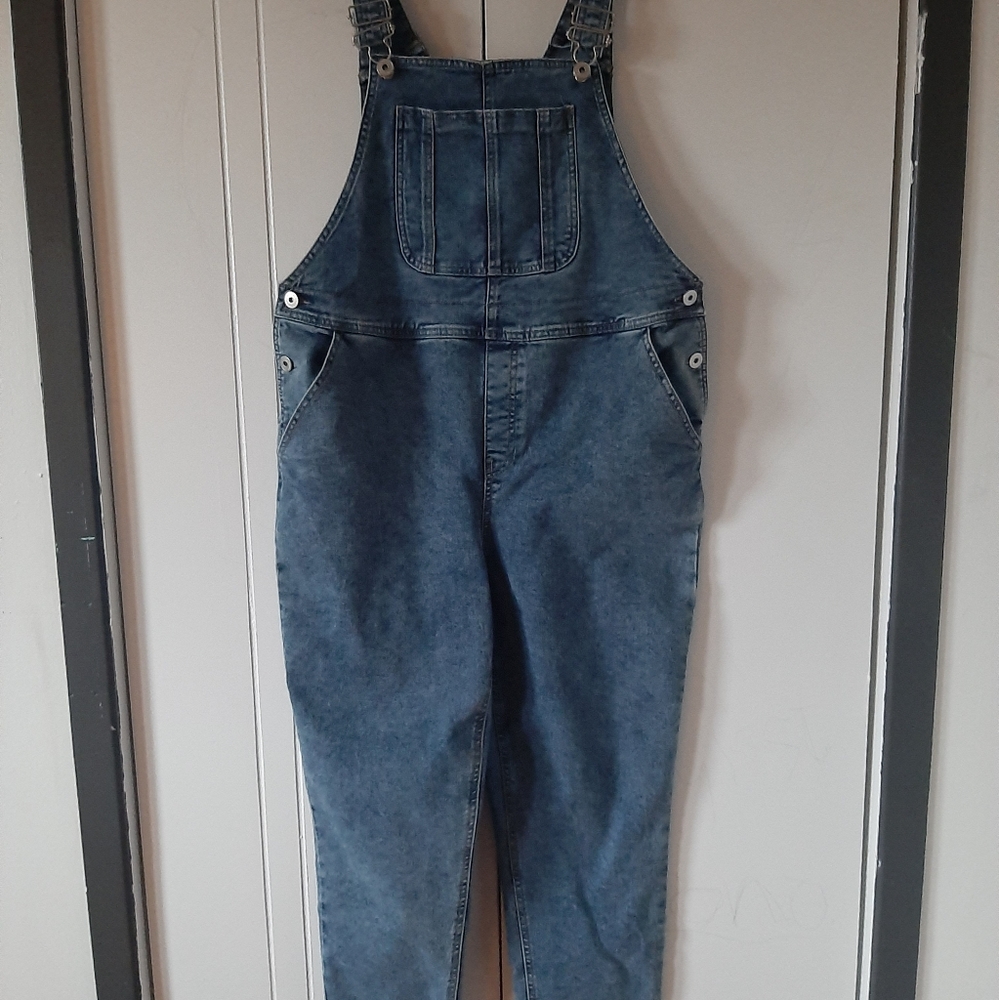 Long dark blue dungarees Xl